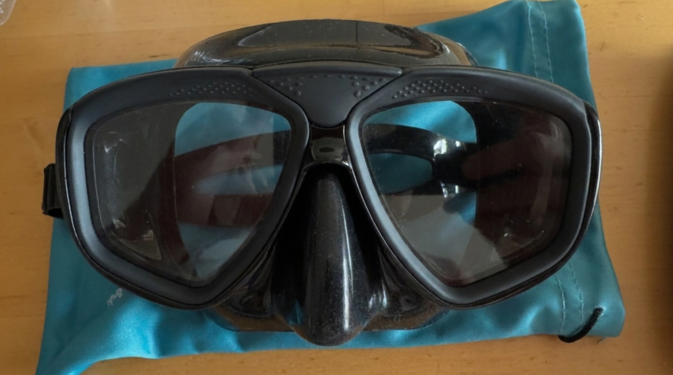 masque de plongée en masque de vue